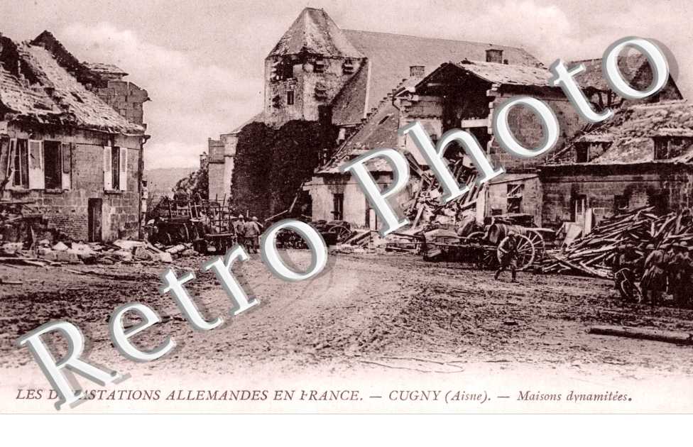 Les devastations allemandes en france - maison dynamitee