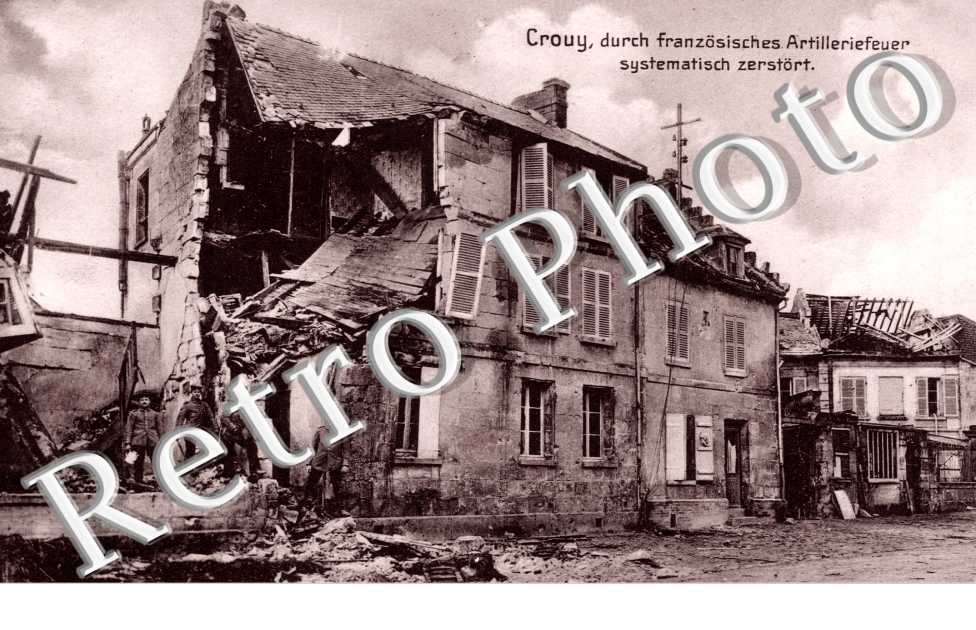les degats de la guerre dans le village