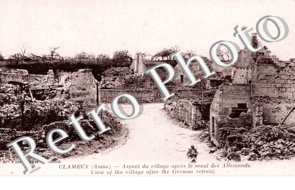 Aspect du Village apres le recul des Allemands