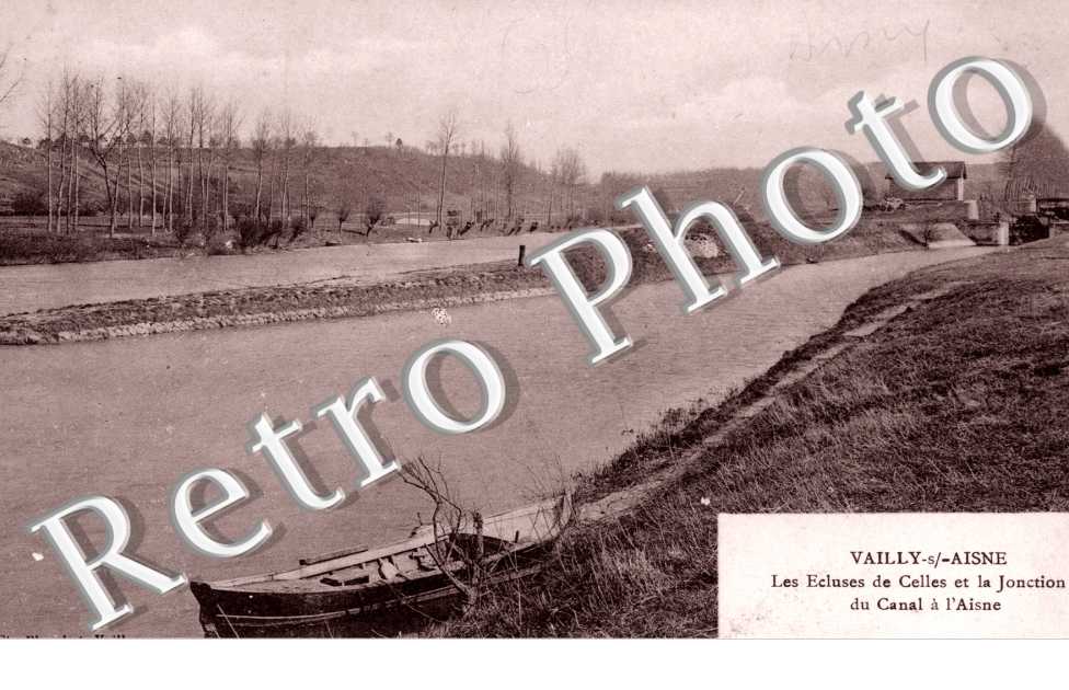 Les ecluses et jonction du canal a l'Aisne - Vailly sur Aisne