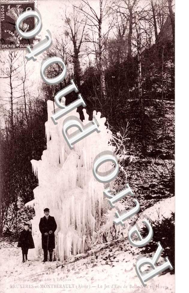 Jet d'eau de Belle-vue en hiver
