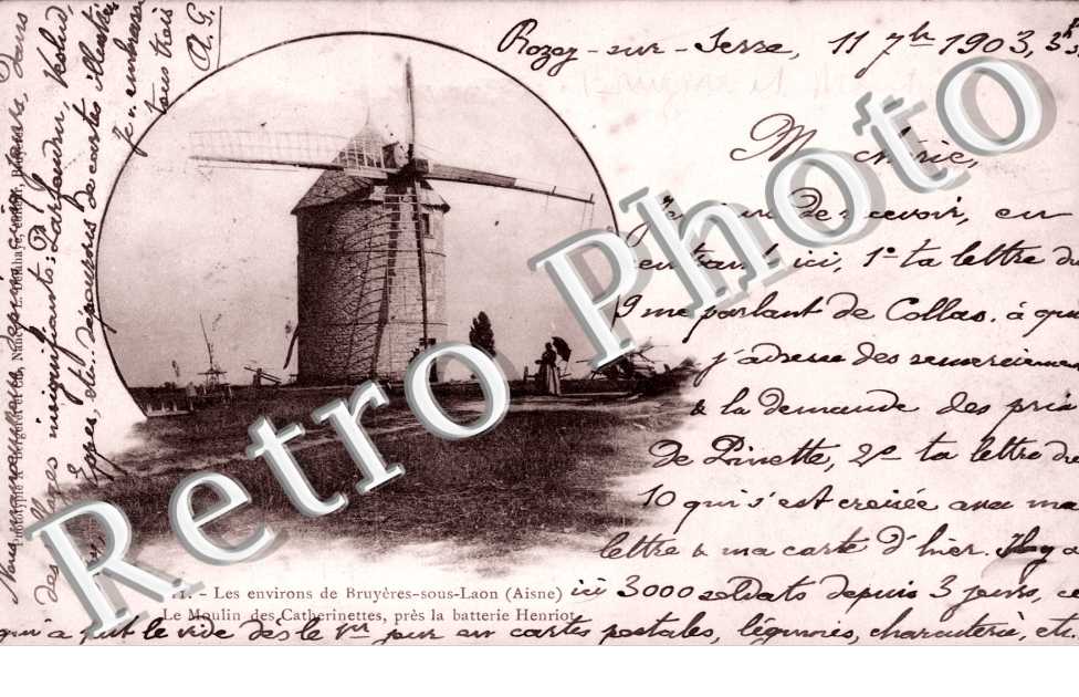 Moulin des Catherinettes, pres la batterie Henriot