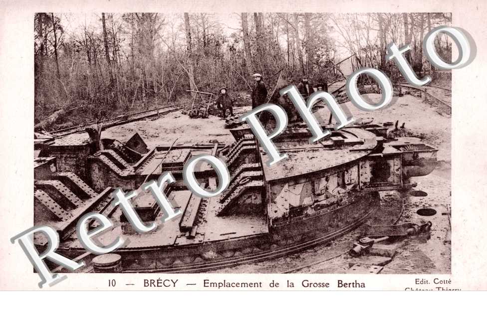 Emplacement de la Grosse Bertha