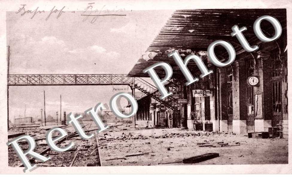 la gare guerre 1914-17  carte allemande