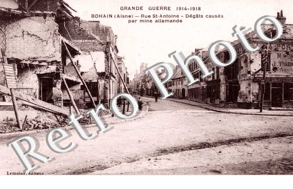 Rue St-Antoine - degats causes par mine allemande