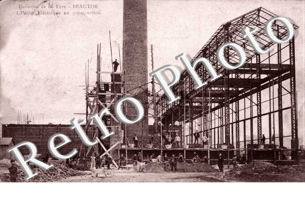 L'usine electrique en construction