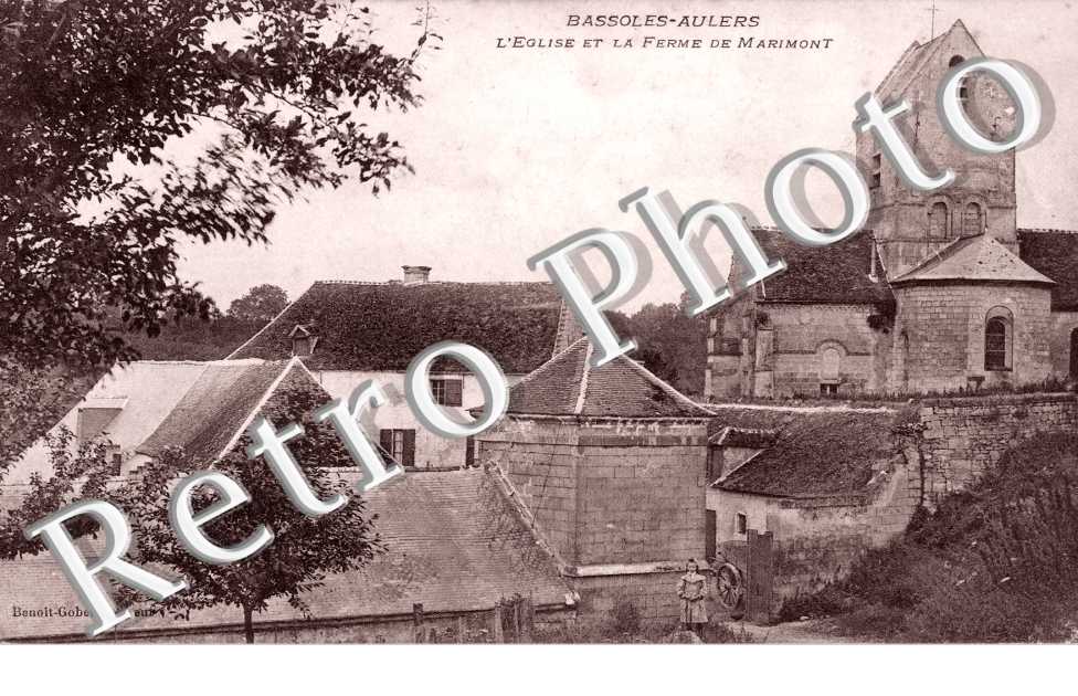 l'eglise et la ferme de Marimont