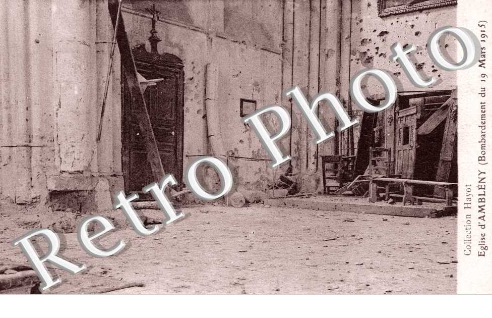 L'église - bombardement du 19 mars 1915