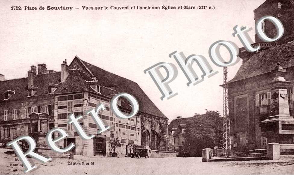 Place, Vues sur le Couvent et l'Ancienne Eglise St Marc