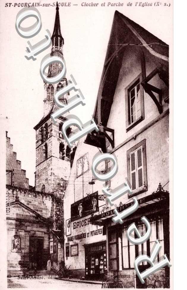 clocher et porche de l'église