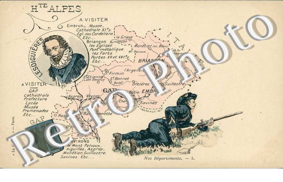 la carte geographique du Departement