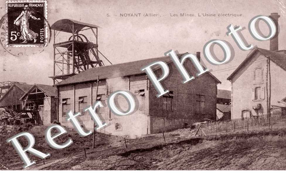les mines, l'usine electrique