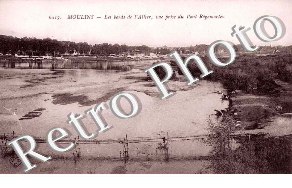 les bords de l'Allier vue prise du Pont Regemortes