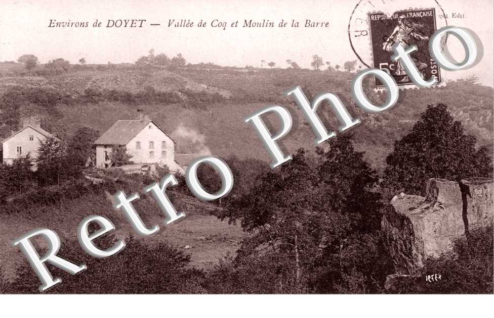 Vallee de coq et moulin de la barre