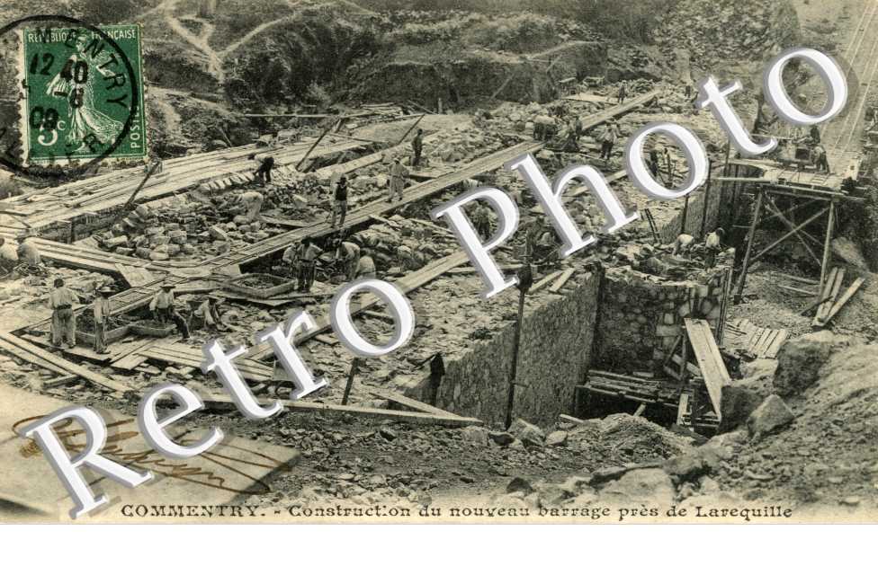 construction du nouveau barrage pres de Larequille