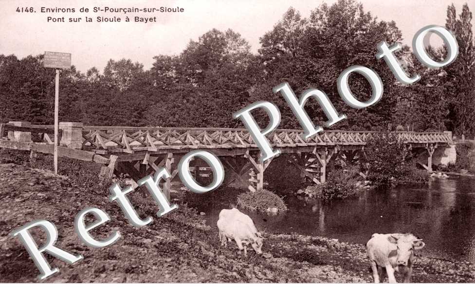 Pont sur la Sioule a Bayet