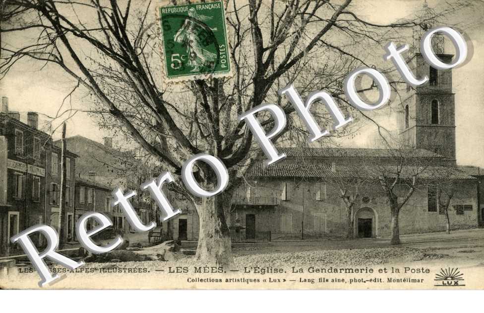 L'eglise  - la gendarmerie et la poste