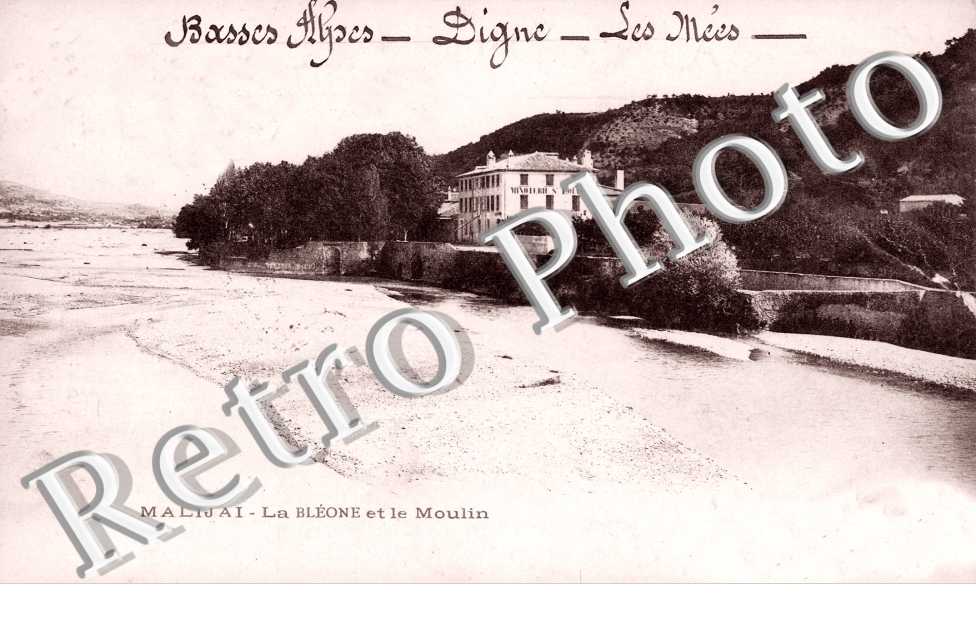 la Bleone et le moulin