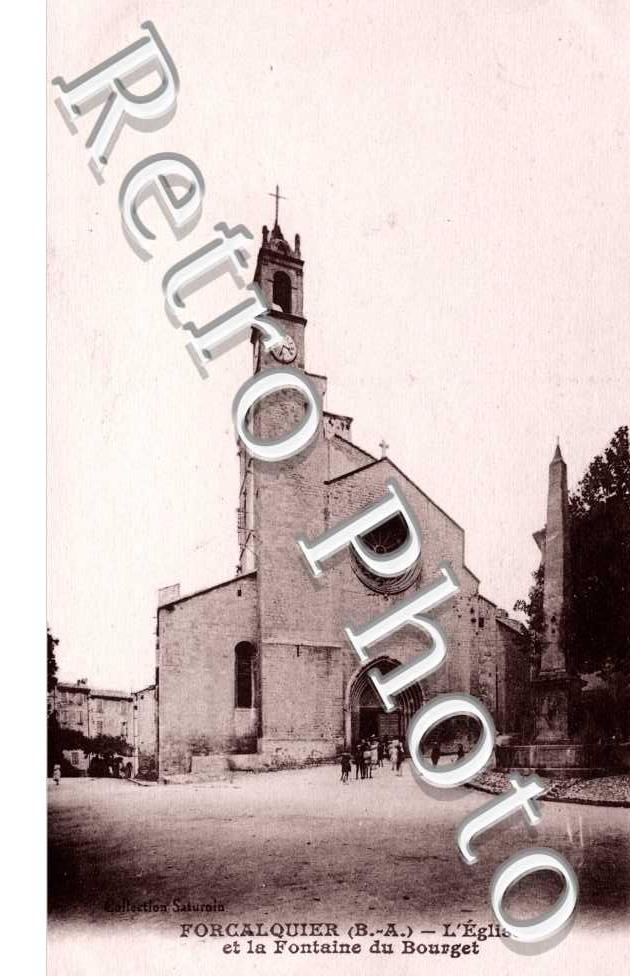 l'eglise et la fontaine de Bourget