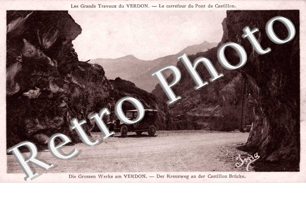 carrefour du pont de Castillon - les grands travaux du Verdon