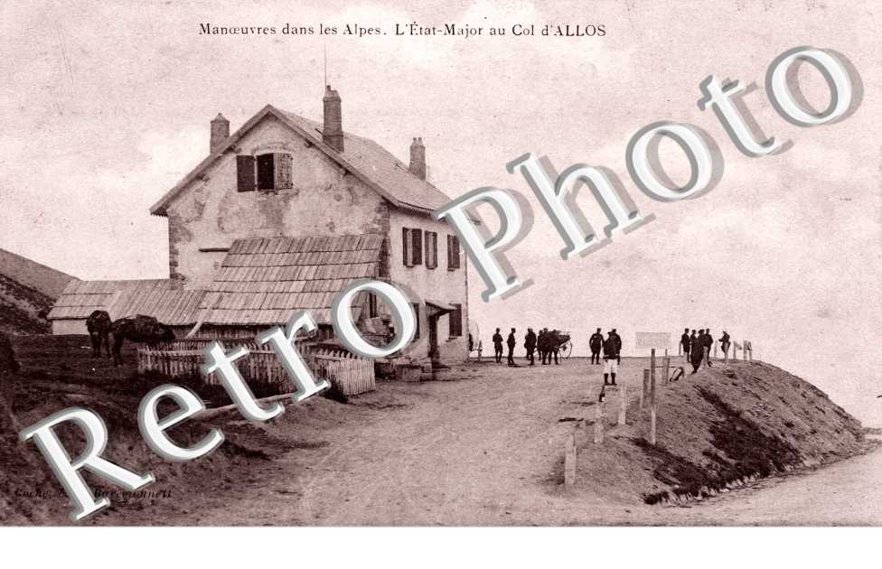 Manoeuvres dans les Alpes - l'Etat-major au col