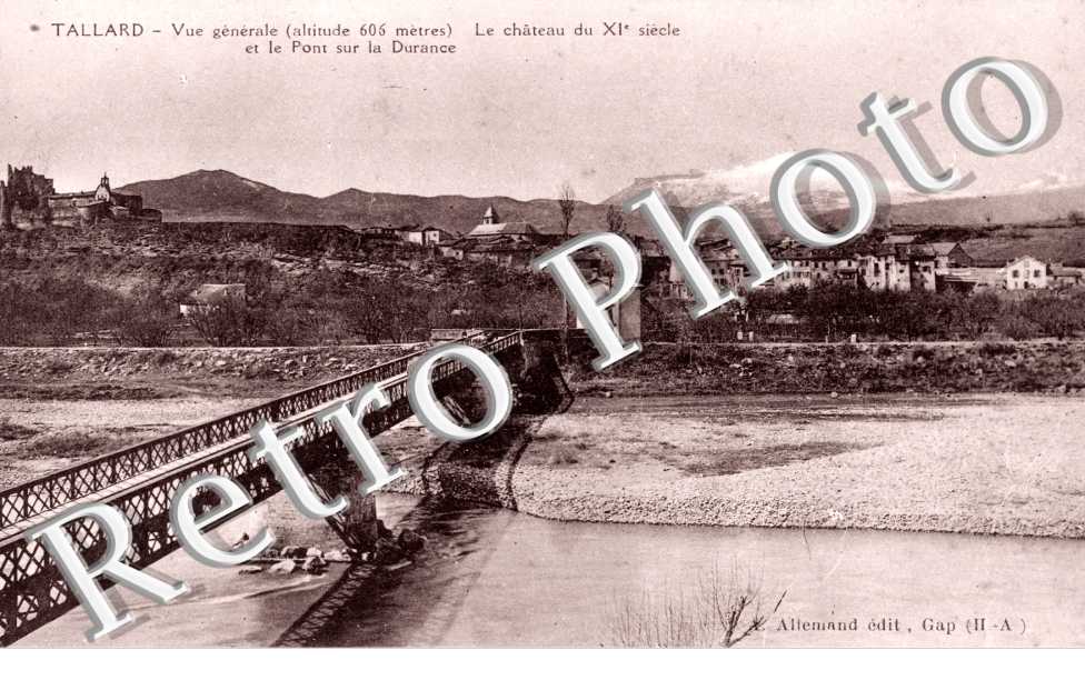Le chateau et le pont sur la Durance