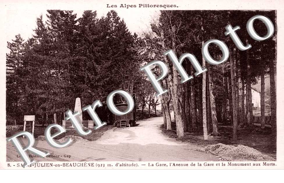 la gare - avenue de la gare et monument aux morts