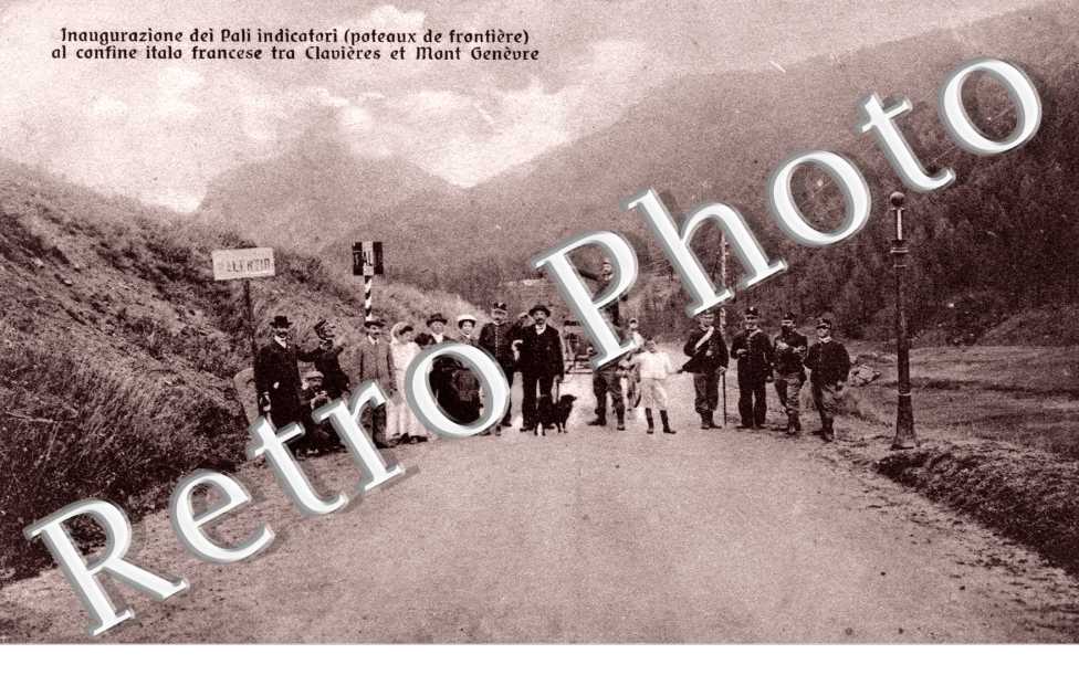 inaugurazione dei Pali indicatori al confine italo francese tra Clavieres et Mont-Genevre (poteuax de frontiere)