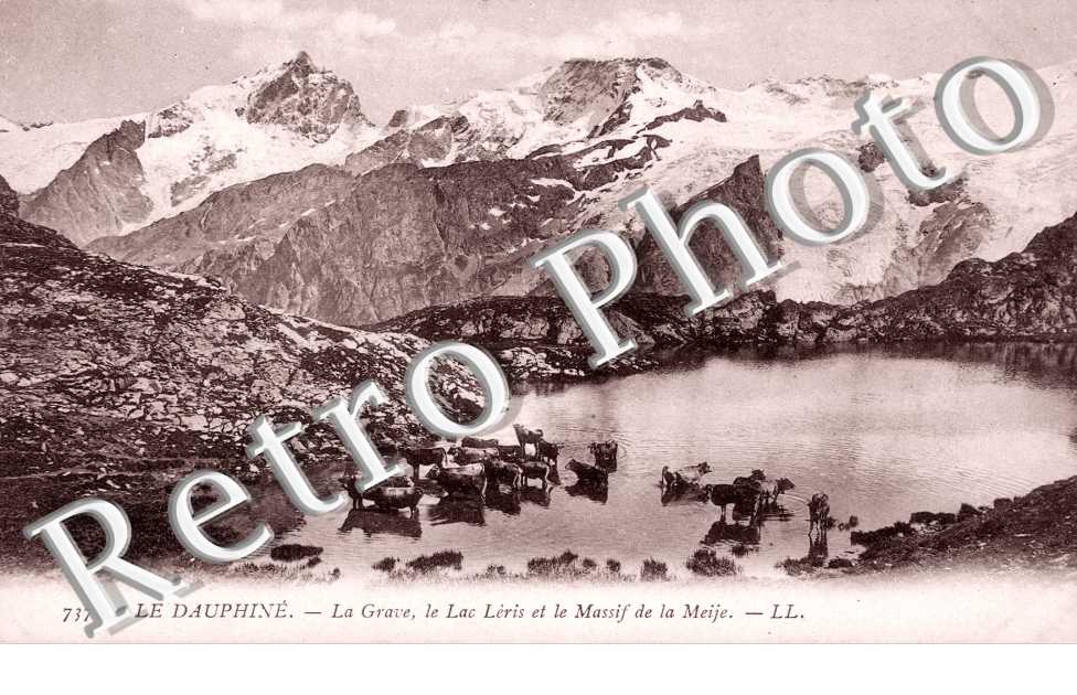 La Grave, le Lac Leris et le Massif de la Meije