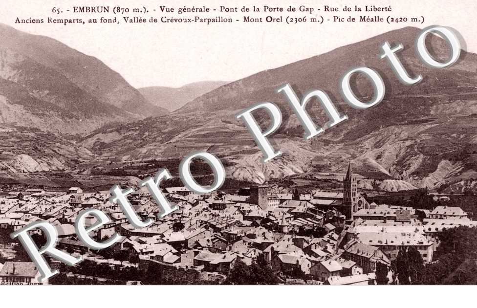 Vue Generale, Pont de la Porte de Gap, Rue de la Liberte, Anciens Remparts