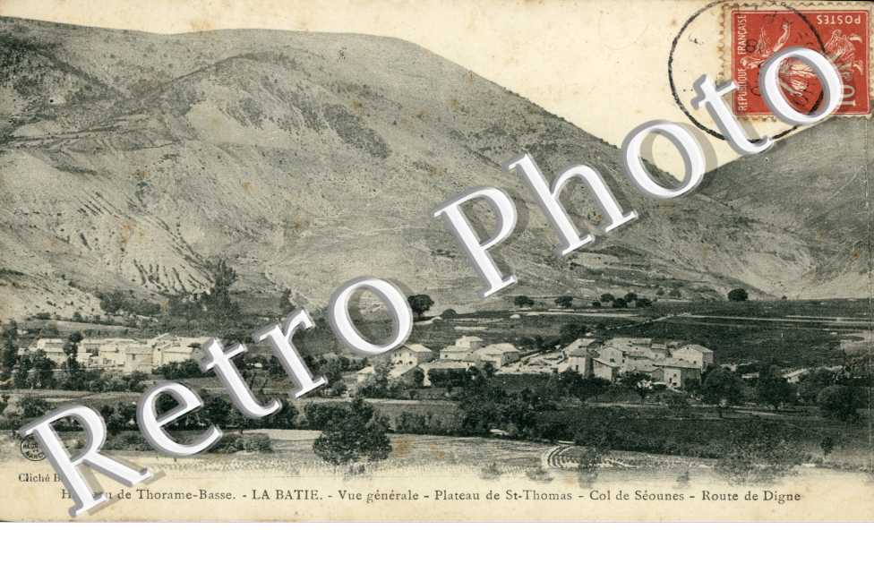 Vue generale, Plateau St Thomas, Route de Dignes