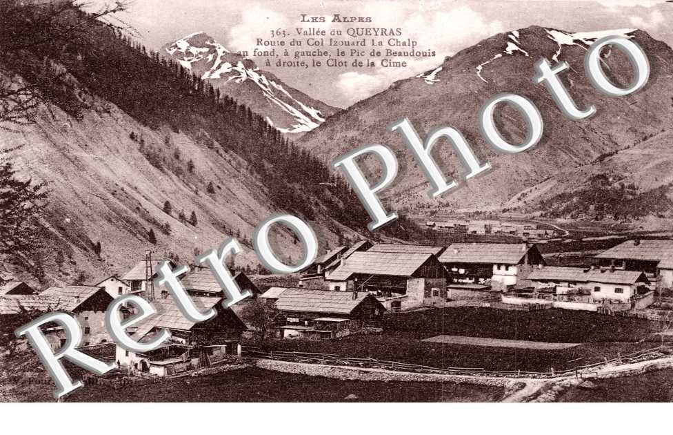 Valee du Queyras, Route du Col Izouard la Chalp, le Pic de Beaudouis et le Clot de la Cime