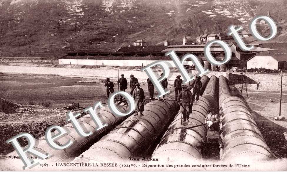 Reparation des grandes conduites forcees de l'usine