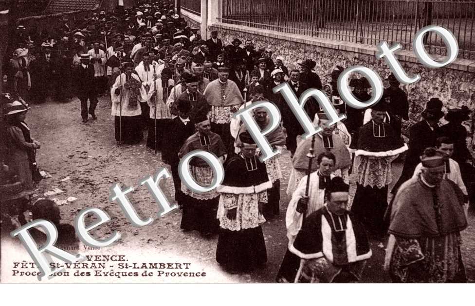 Fete Saint-Veran-Saint-Lambert, Procession des Eveques de Provence