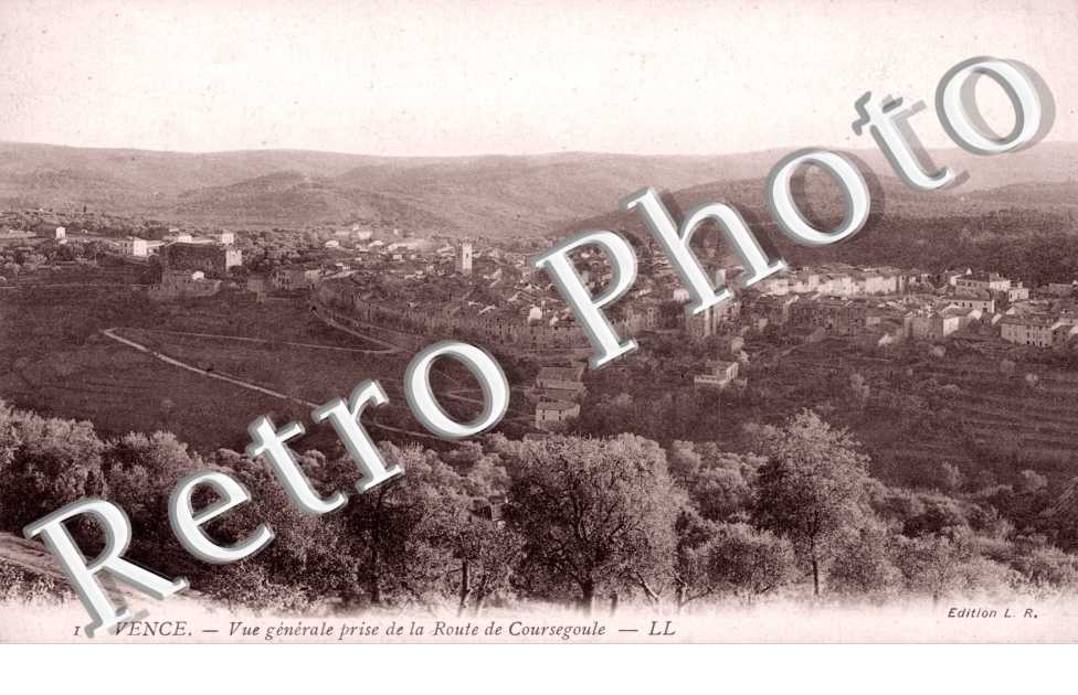 vue generale prise de la route de coursegoule