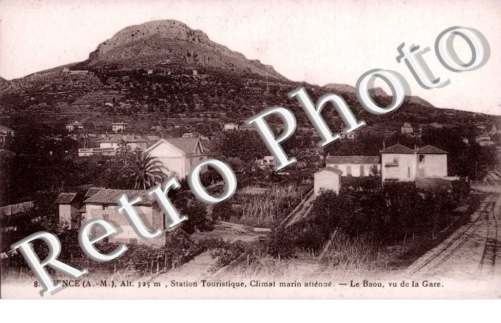 Station Touristique, Climat marin attenue, le Baou, vu de la Gare