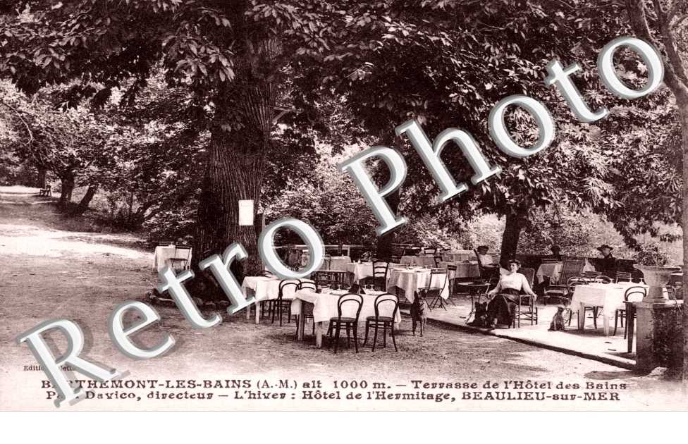Berthemont les Bains, Terrasse de l'Hotel des Bains