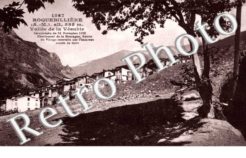 Vallée de la Vésubie - Catastrophe du 24 novembre 1926