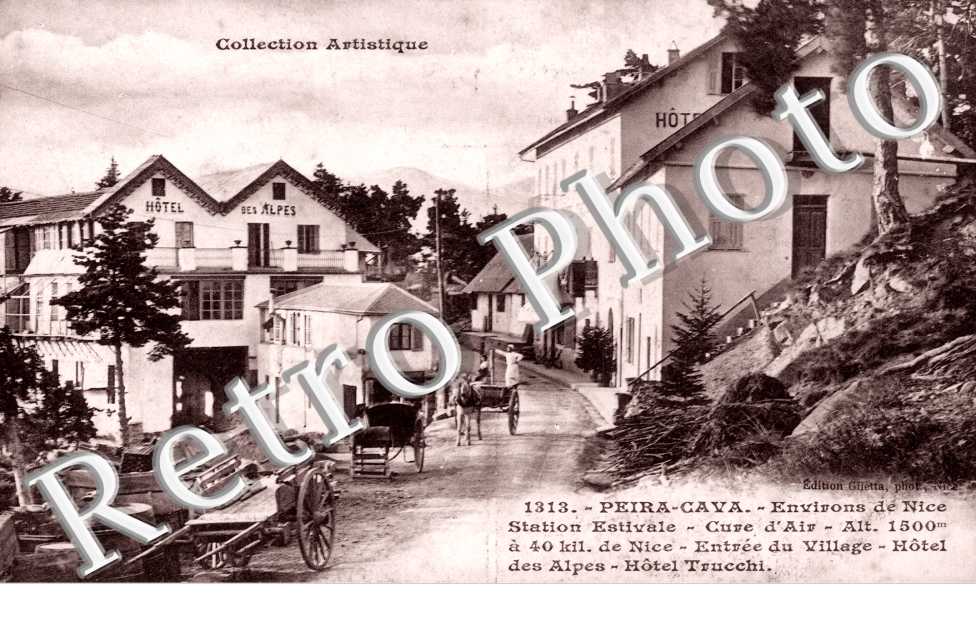 Entree du Village, Hotel des Alpes, Hotel Trucchi