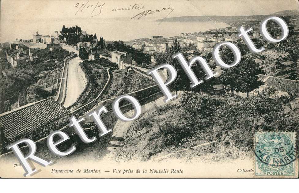 Panorama de Menton, Vue prise de la Nouvelle Route