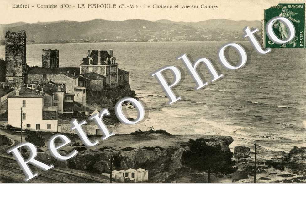 La Napoule Le chateau et vue sur Cannes