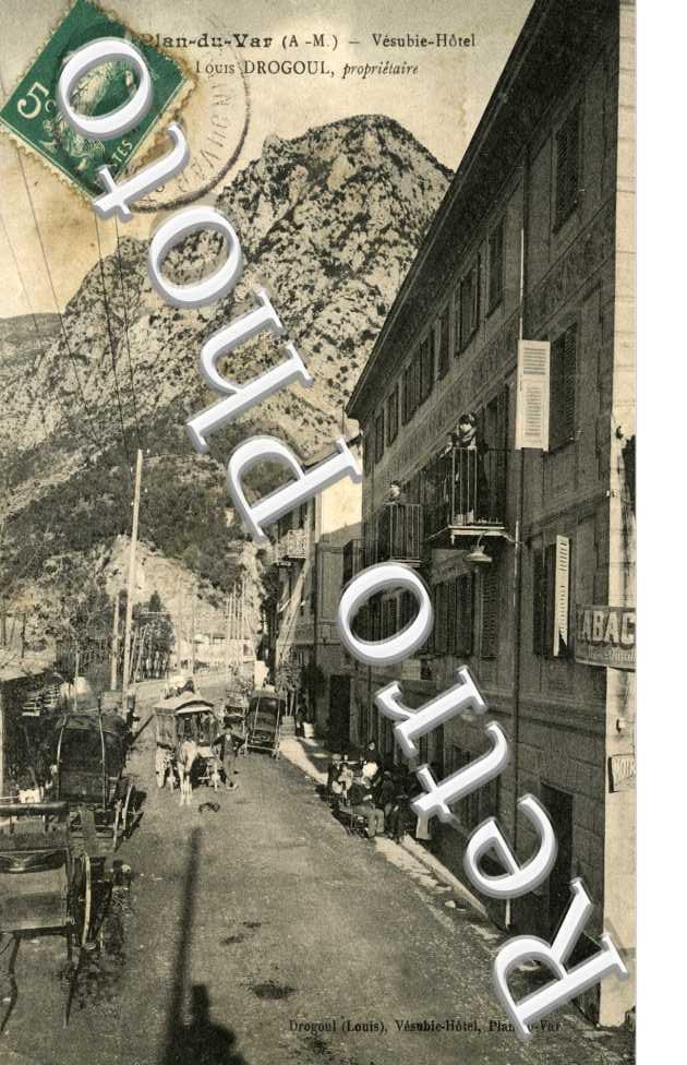 Plan du Var - Vesubie-Hotel - Louis Drogoul proprietaire