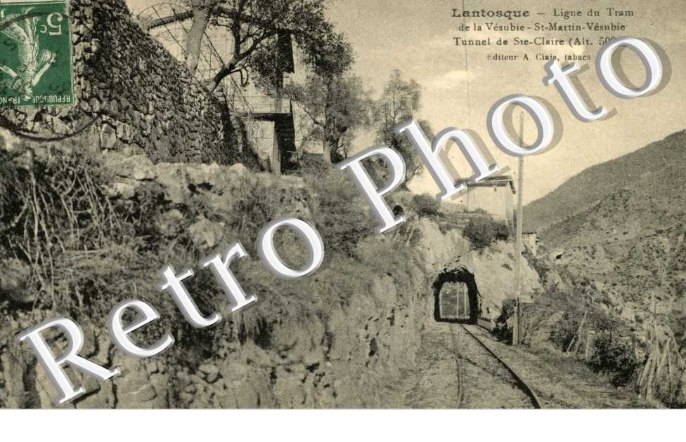 Ligne du Tram de la Vesubie - St-Martin - Vesubie - Tunnel de Ste Claire (alt. 502 m.)