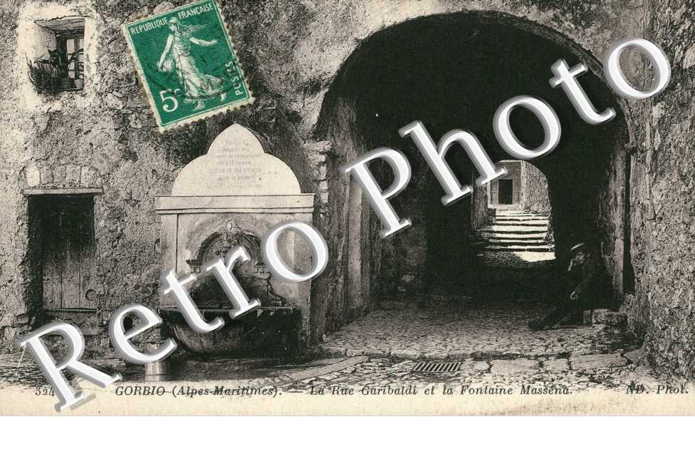 La rue Garibaldi et la fontaine Massena