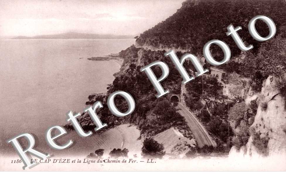 cap d'eze - ligne du chemin de fer