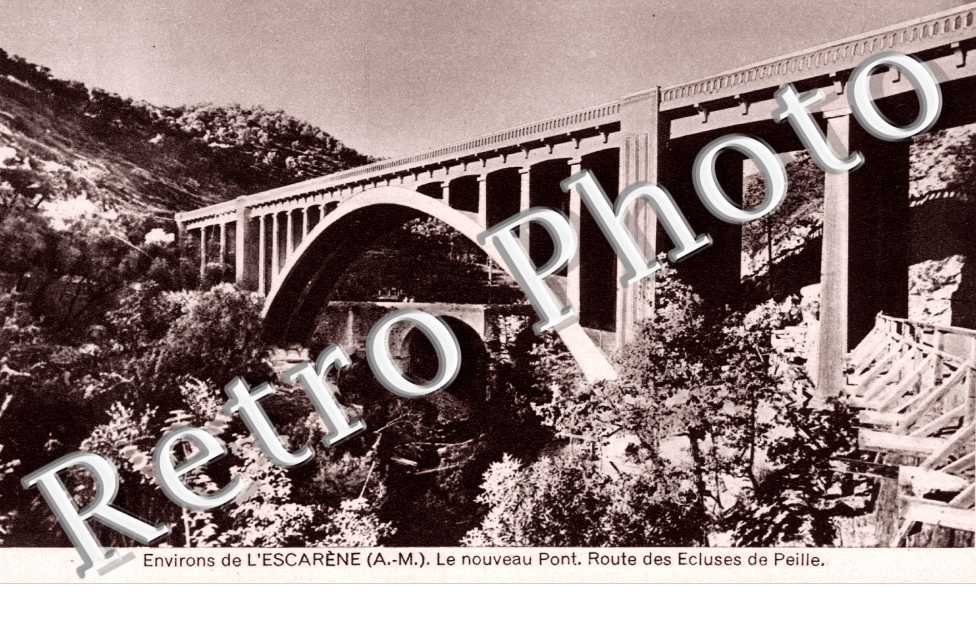Le nouvau pont - route des ecluses de Peille