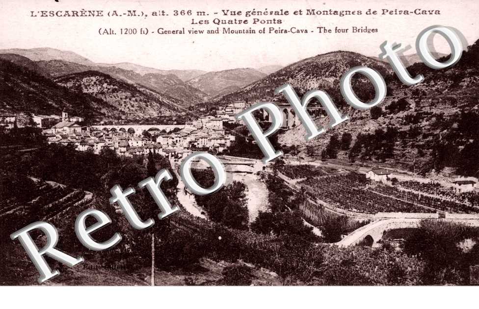 Vue generale et montagne de Peira-Cava