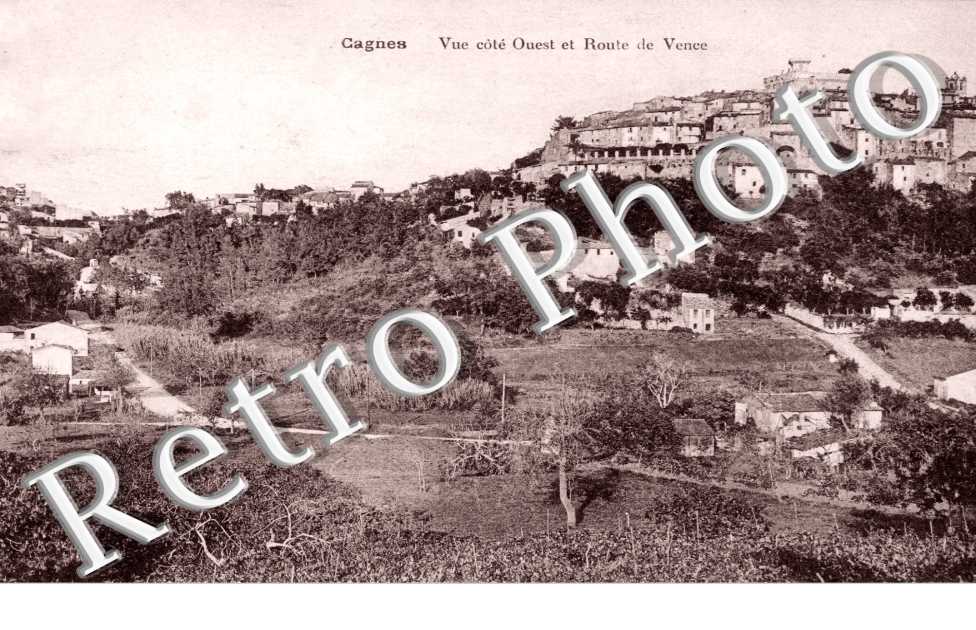 Vue Cote ouest et Route de Vence