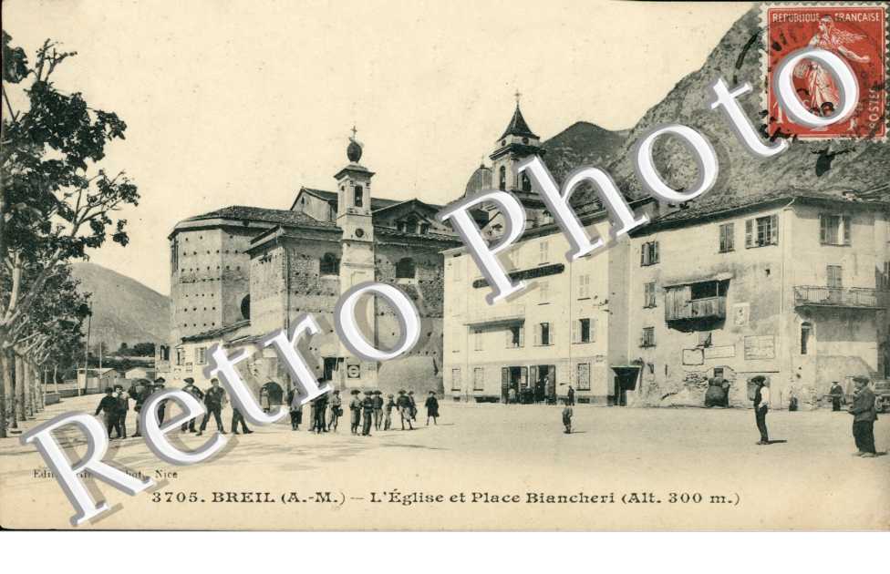 L'eglise et la place Biancheri