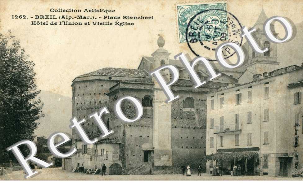 Place Biancheri -  Hotel de l'Union et vieille eglise
